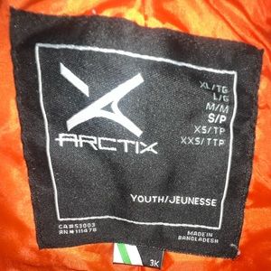 Arctix Kids Youth Small Insulated Snow Bib Overalls gray good condition gray